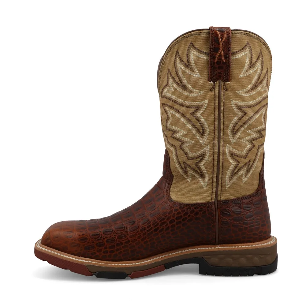 Twisted X 11″ Western Work Boot Ginger / Pear